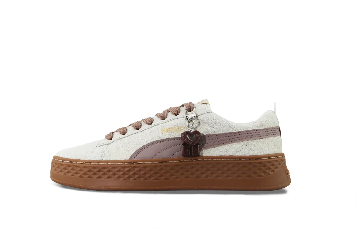 PUMA Smash Platform Smart Fruit, A Cup Of Cocoa Slip Resistant Abrasion Resistant Low top Skateboard Shoes Women's