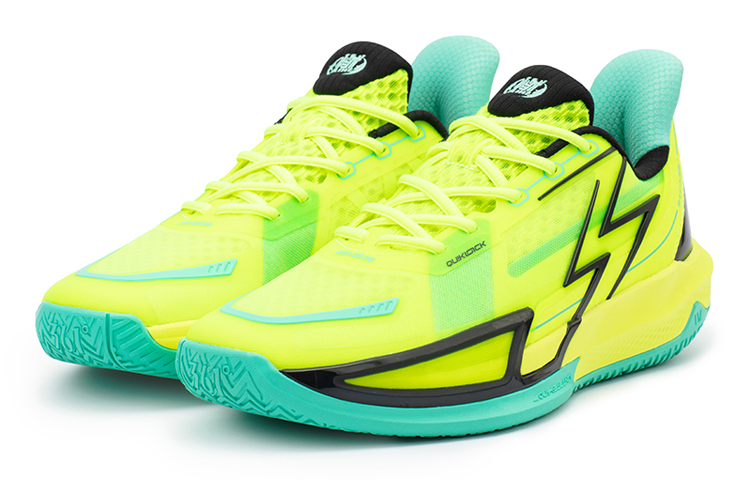 361° Big3 4.0 QUICK Basketball Shoes Men’s Low Top Neon Solar Yellow/Obsidian Black