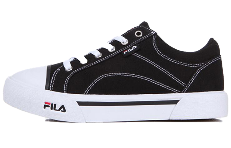 FILA Como Skateboard Shoes Unisex Low Top Black/White