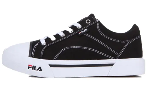 FILA Como Skateboard Shoes Unisex Low Top Black/White