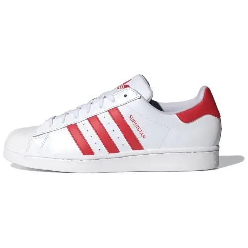 Superstar Adidas Originals 'Footwear White Scarlet'