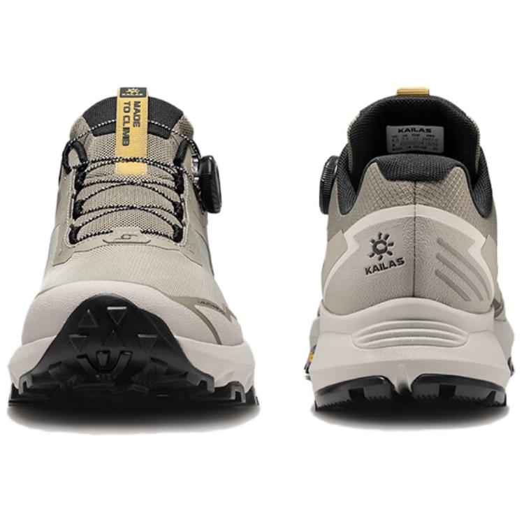 KAILAS Slip Resistant And Abrasion Resistant Coverage Low top Hiking Shoes Unisex Light Gray