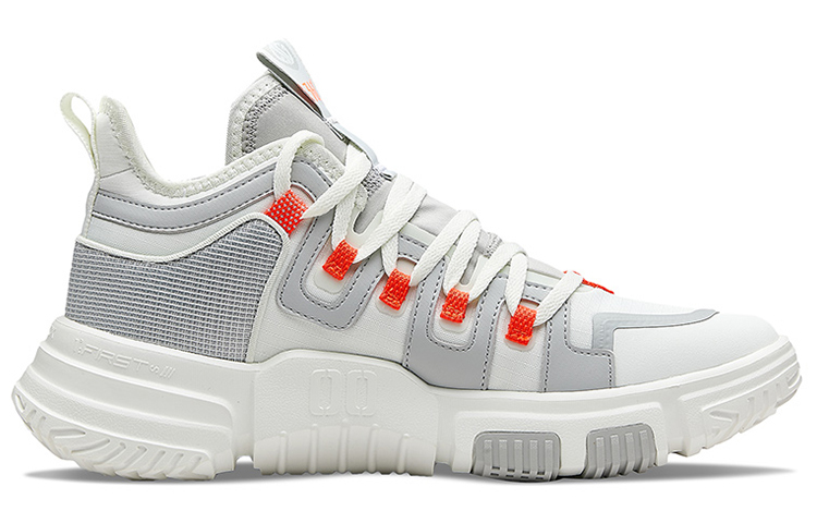 361° Cushioning Slip Resistant Abrasion Resistant Low top Basketball Shoes Men’s Sail White