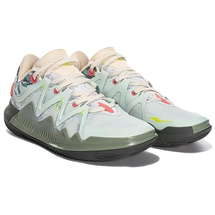 Erke Cushioning, Wear Resistant Low top Basketball Shoes Men’s Green