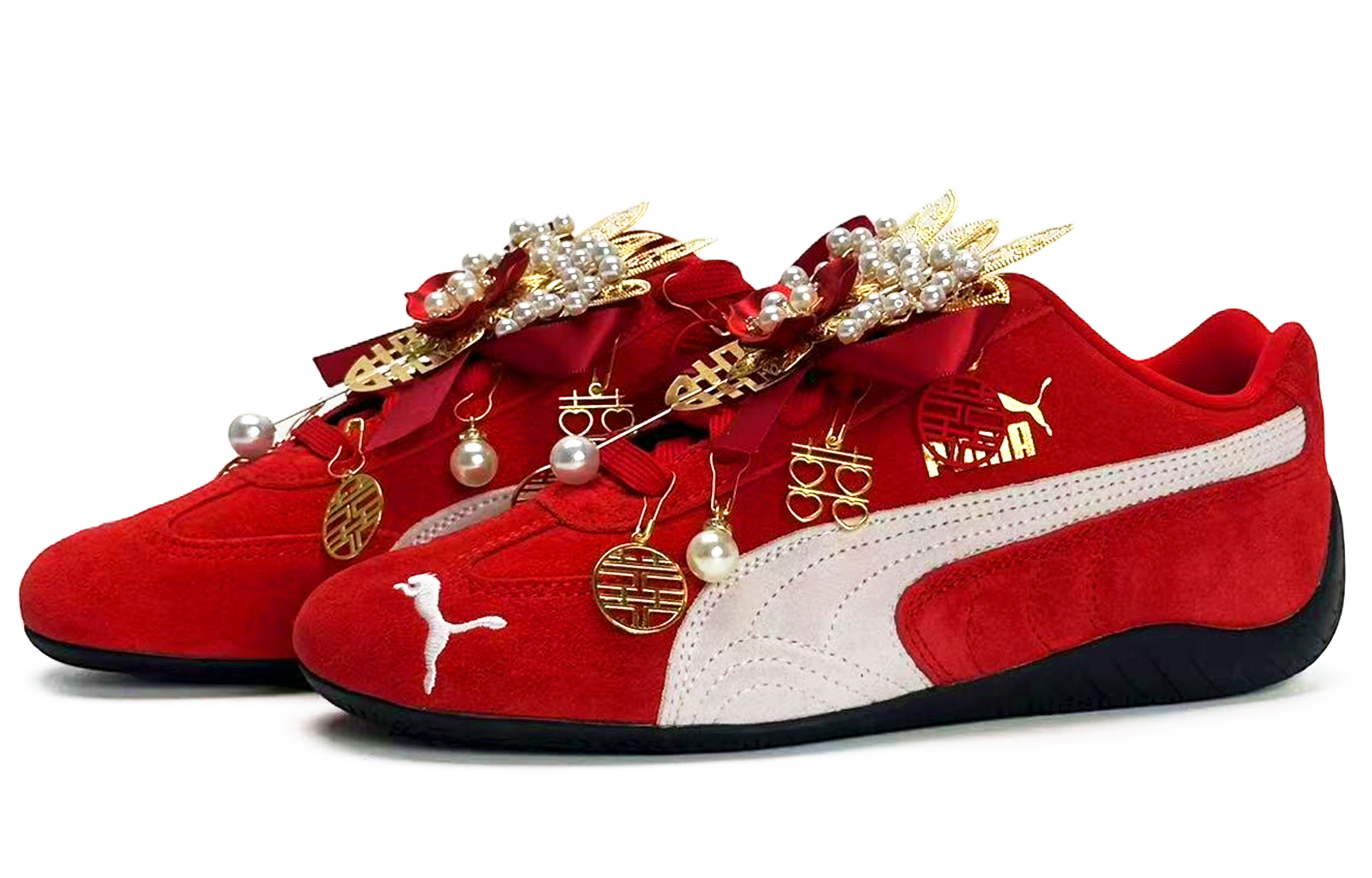 PUMA Speedcat Harmony And Harmony, Fashion Versatile Leather Slip Resistant Abrasion Resistant Low top Training Shoes