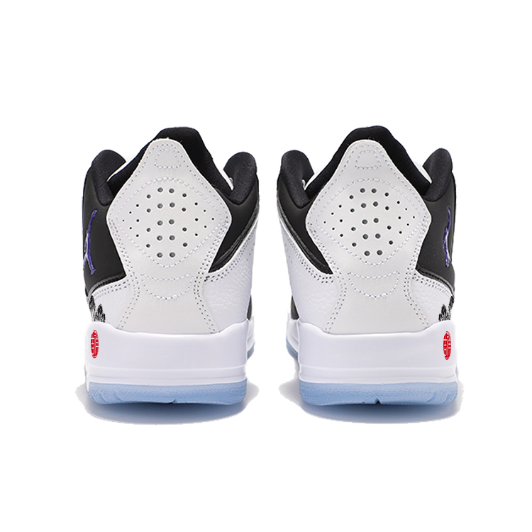 Jordan Courtside 23 Cushioning Slip Resistant Abrasion Resistant Mid top Vintage Basketball Shoes Women’s Black White