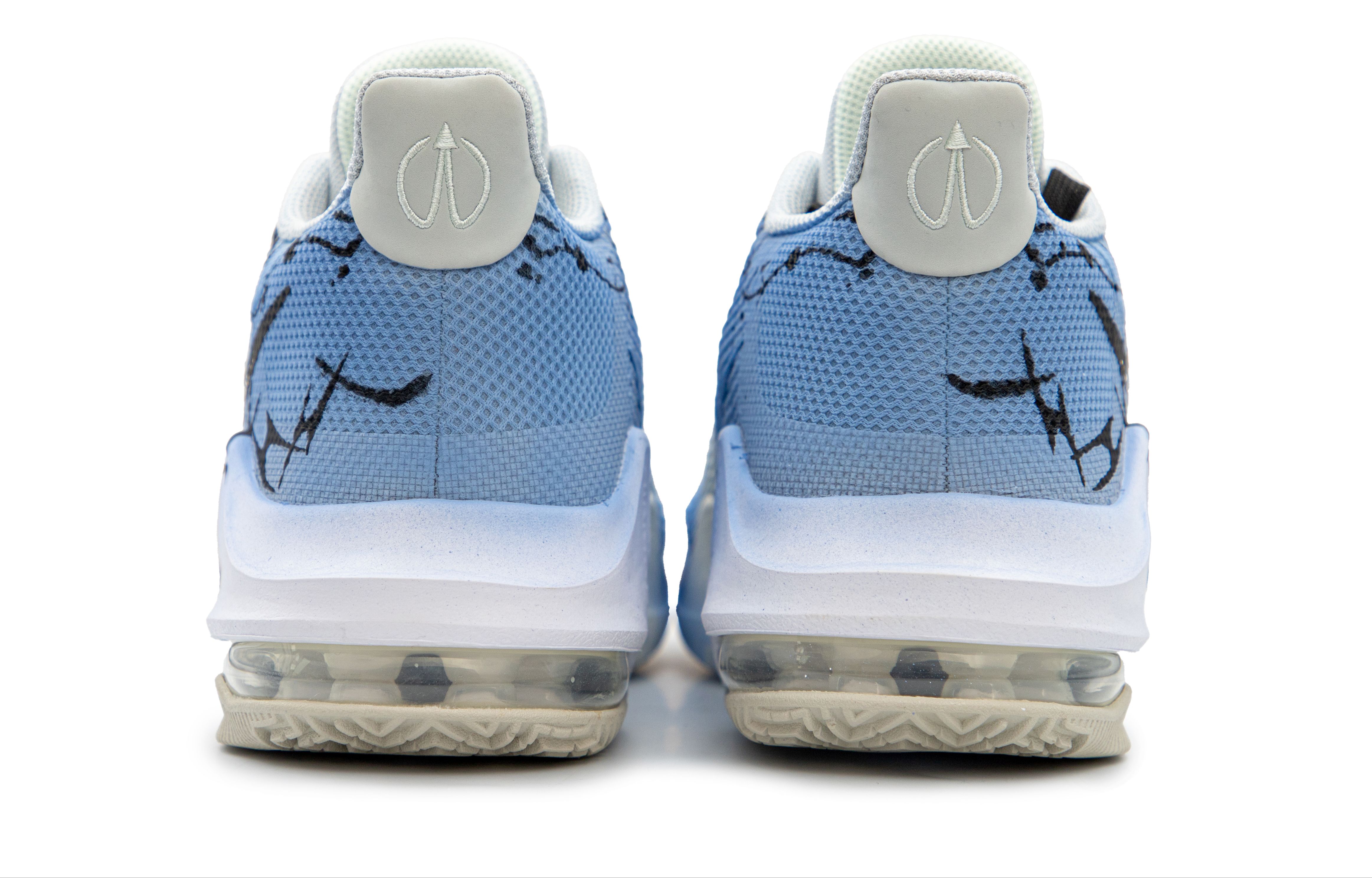 Nike Air Max Impact Cushioning Slip Resistant Abrasion Resistant Low top Basketball Shoes Men’s Black Blue