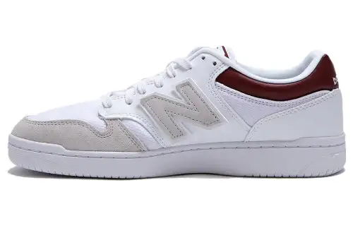 480 New Balance 'White Classic Crimson'