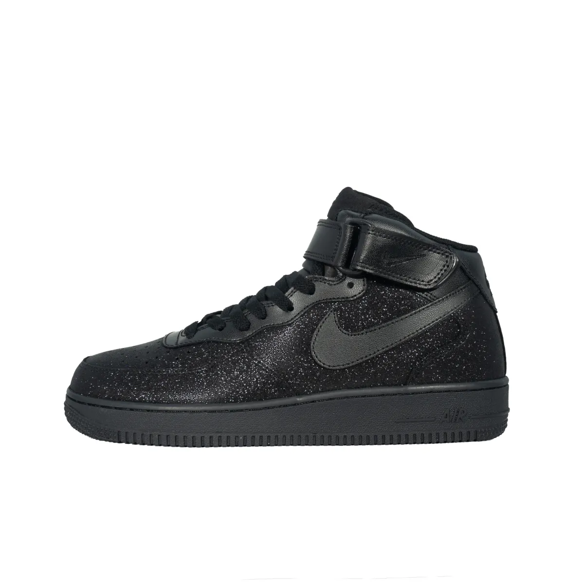 Nike Air Force 1 Abrasion Resistant Mid top Skateboard Shoes Unisex Black