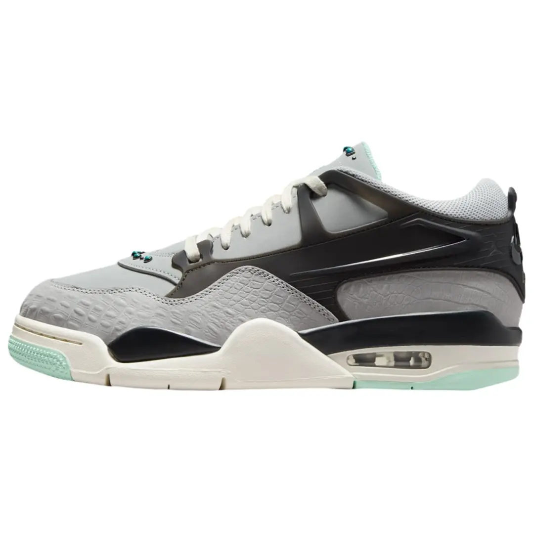 Jordan Air Jordan 4 Low top Vintage Basketball Shoes Men's Gray Black