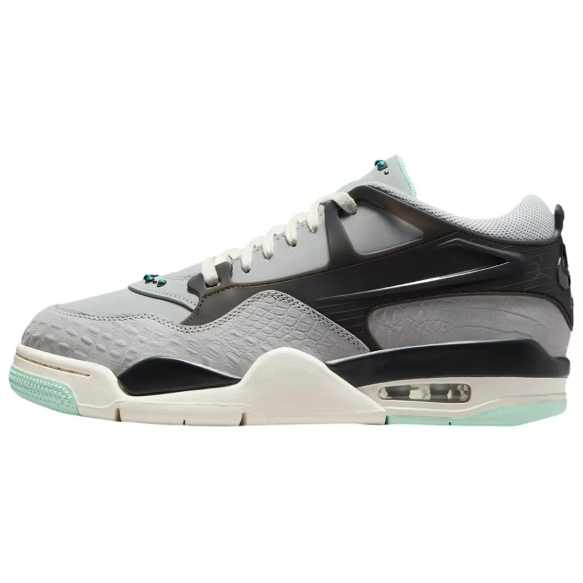 Jordan Air Jordan 4 Low top Vintage Basketball Shoes Men's Gray Black
