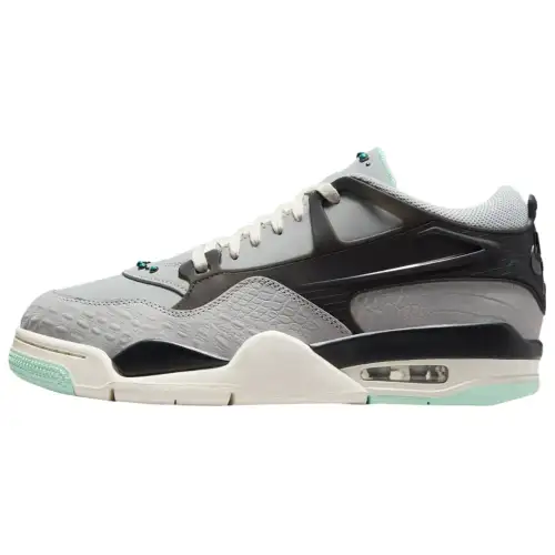 Jordan Air Jordan 4 Low top Vintage Basketball Shoes Men's Gray Black
