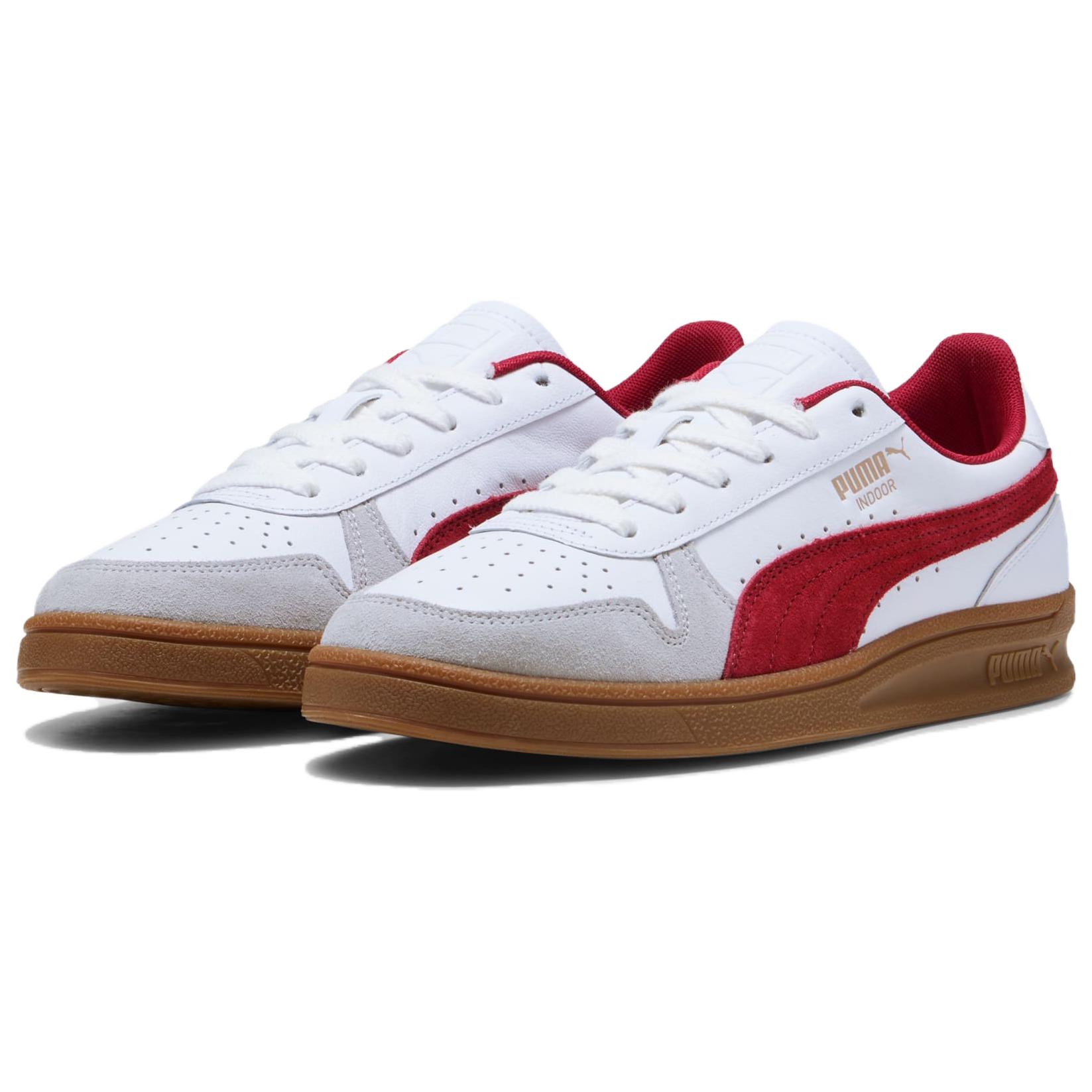 PUMA Indoor OG Low top Training Shoes Unisex White Red