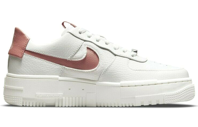 Женские кроссовки Nike Air Force 1 Pixel (белый / розовый) — фото 2