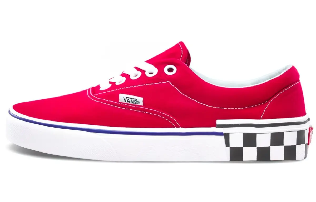 Era Vans 'Check Block - Tango Red'