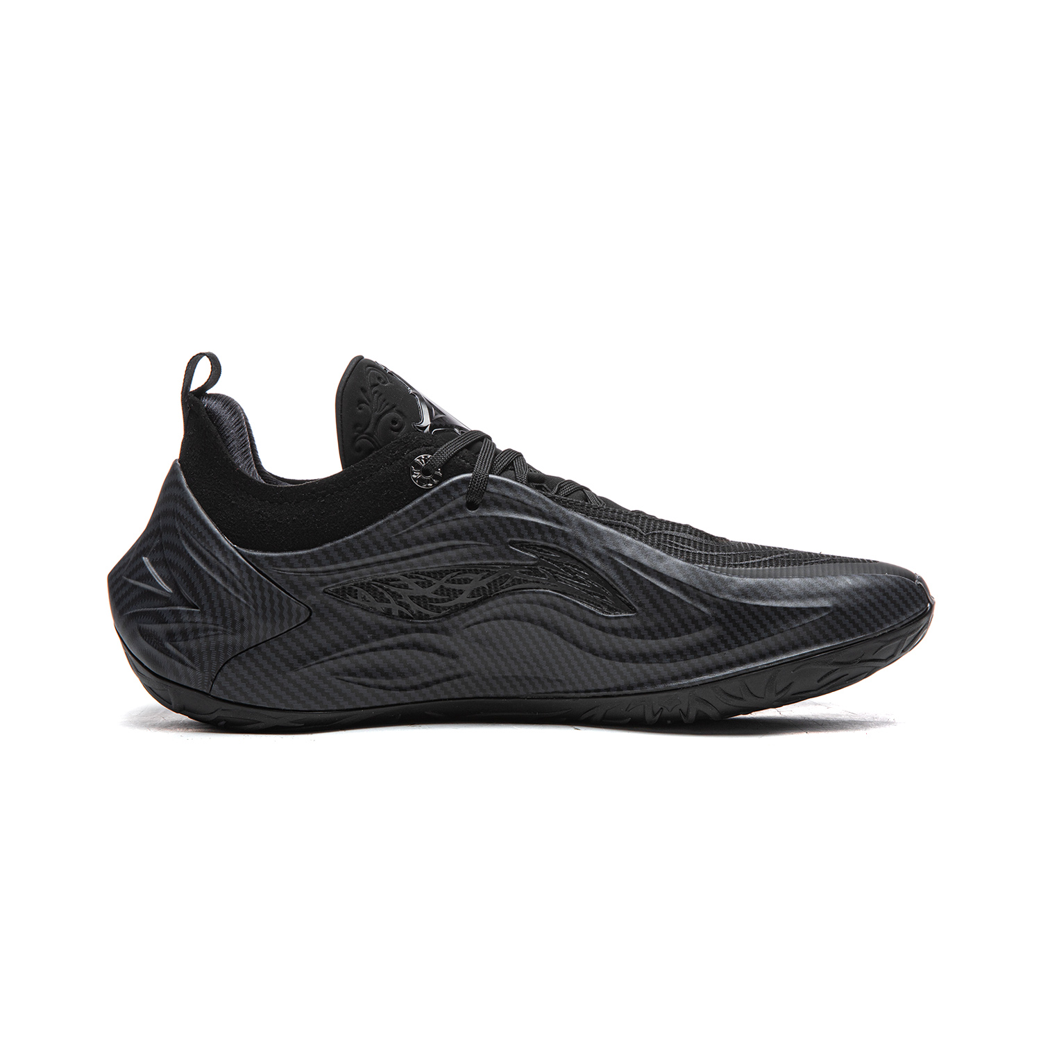 Li Ning JB4 Cushioning Slip Resistant Abrasion Resistant Breathable Rebound Grip Low top Basketball Shoes Men’s Black
