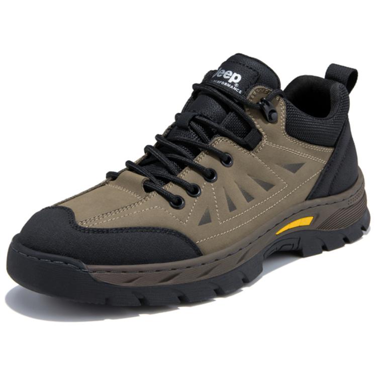 Jeep Abrasion Resistant Low top Mountaineering Shoes Men’s Khaki