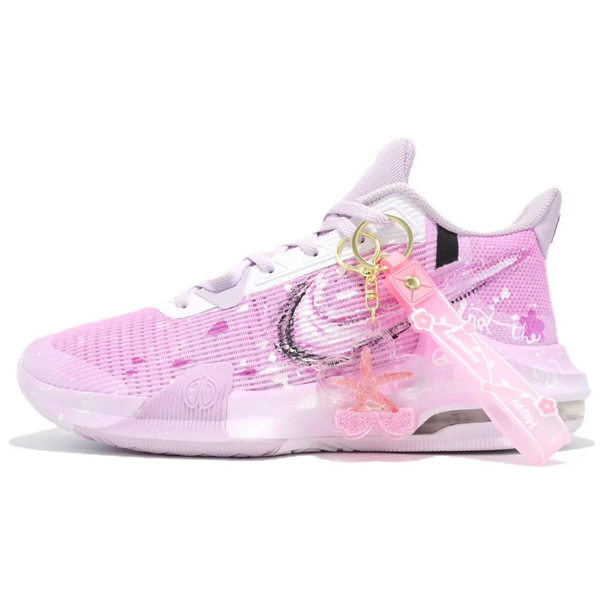 Nike Air Max Impact 3 Cherry Blossom Season Slip Resistant Abrasion Resistant Low top Basketball Shoes Unisex