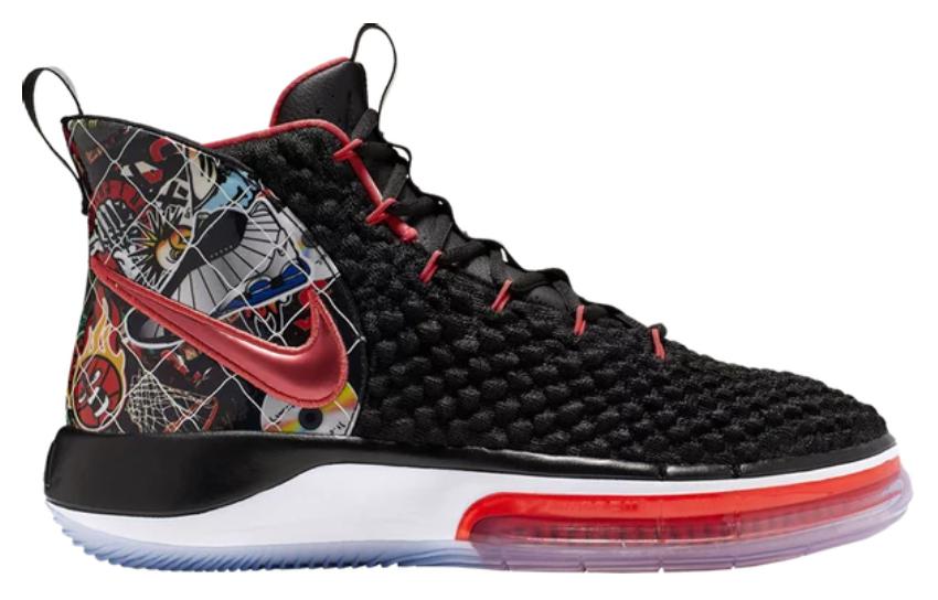 Мужские кроссовки Nike AlphaDunk "China Hoop Dreams" (черно-красный) — Чёрныйкрасный — фото 2