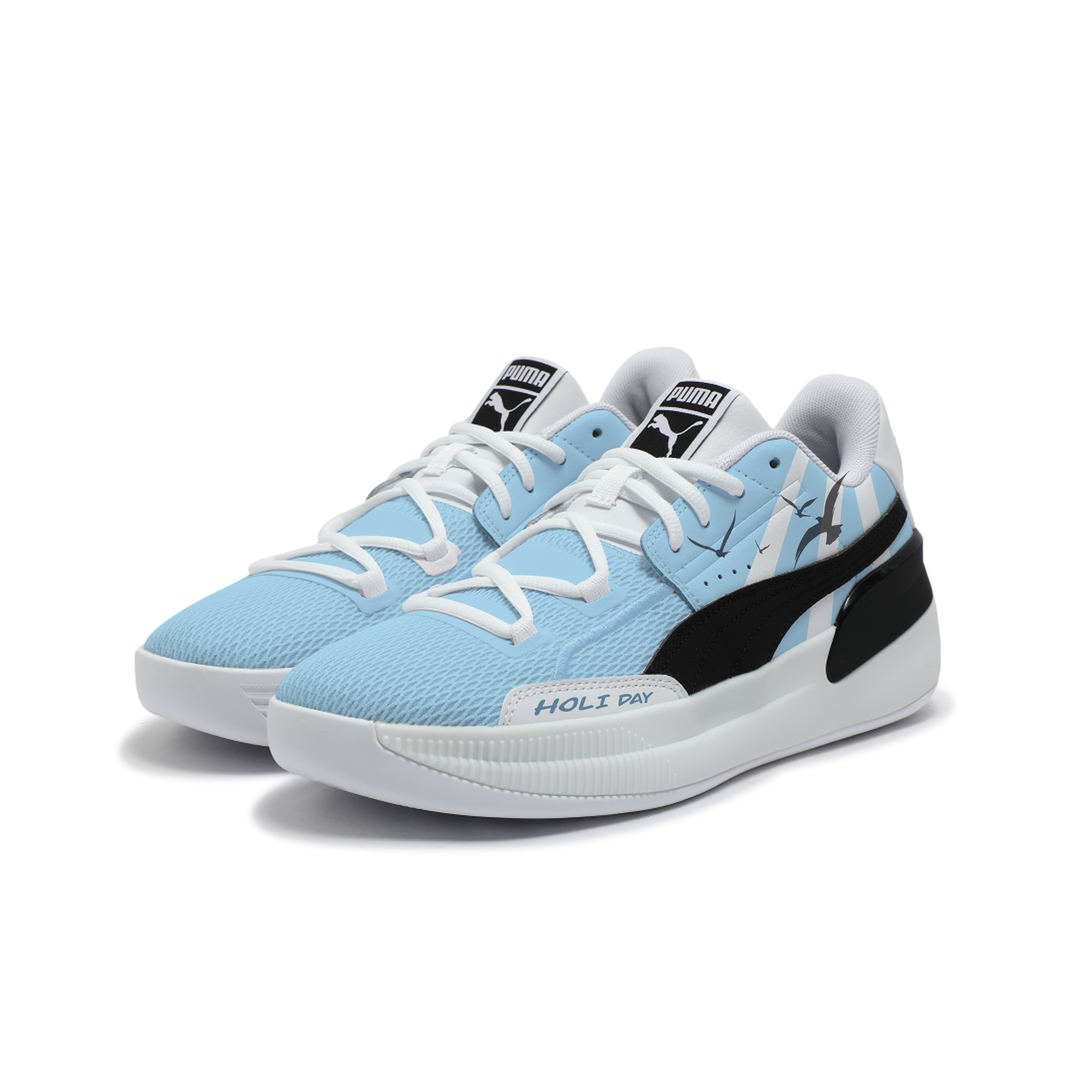 PUMA Clyde Hardwood Team Abrasion Resistant Low top Basketball Shoes Unisex