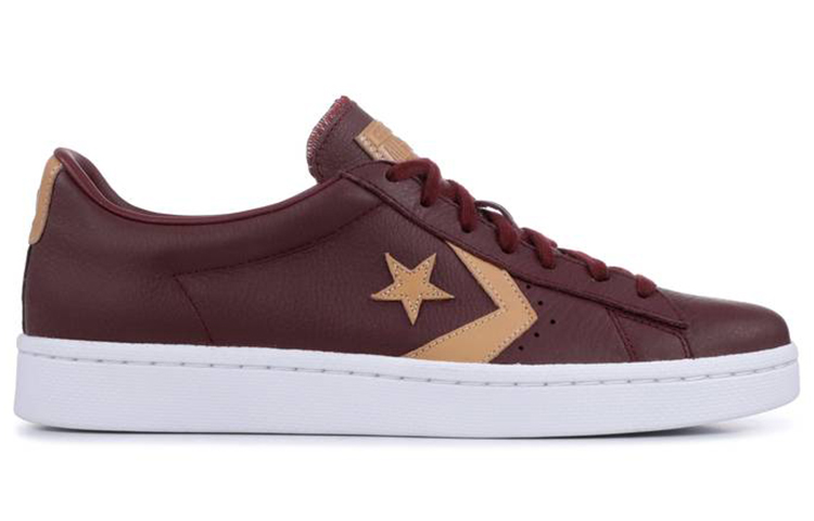 Кеды Converse Cons Pro Leather (бордовые) — фото 2