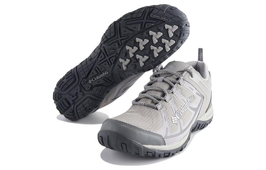 Columbia Cushioning Slip Resistant Abrasion Resistant Low top Hiking Shoes Men's Gray