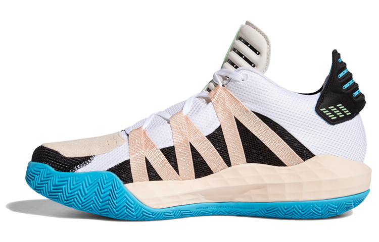 Мужские кроссовки adidas adidas Dame 6 (черно-бело-розовые)