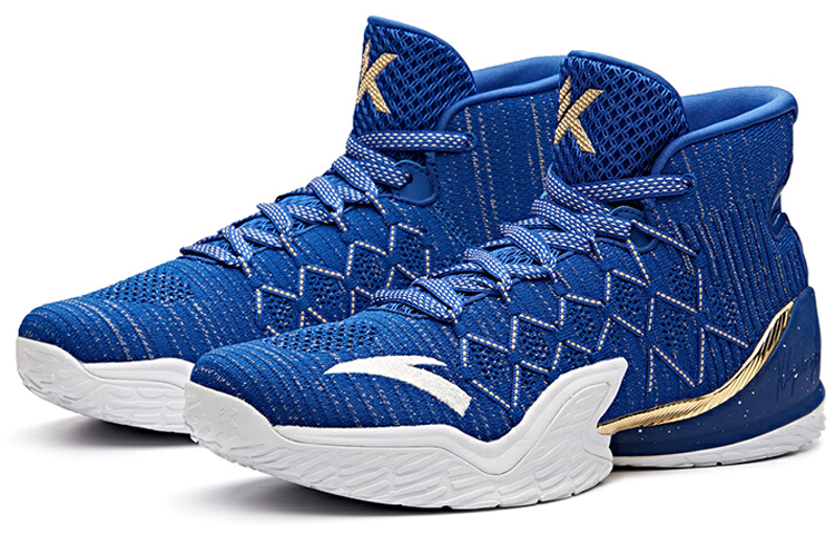 Anta KT3 KT High top Basketball Shoes Men’s Blue White Gold