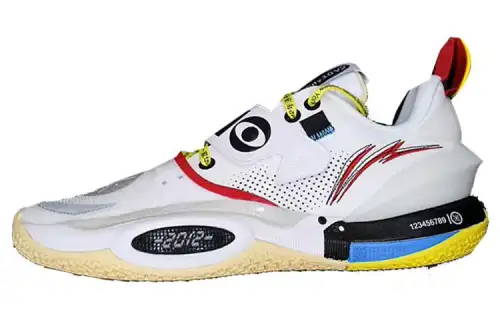 Solestage x LiNing Li Ning City 10 Wade Comfortable and Versatile Non-slip and Wear-Resistant Low-top Basketball Shoes Men's White Red Yellow