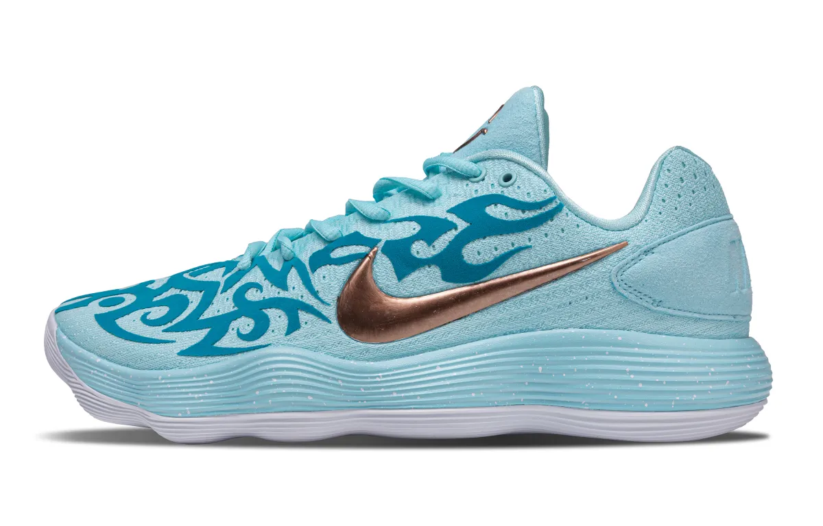 Nike Hyperdunk 2017 Seal Monster Flock Low top Basketball Shoes Men's Blue White