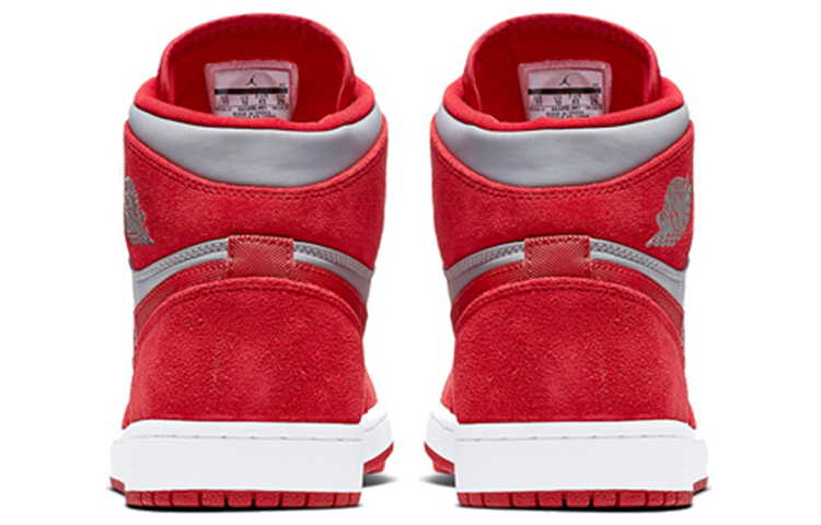Мужские кроссовки Jordan Air Jordan 1 Retro High PREM (красный) — Красный / серый — фото 5