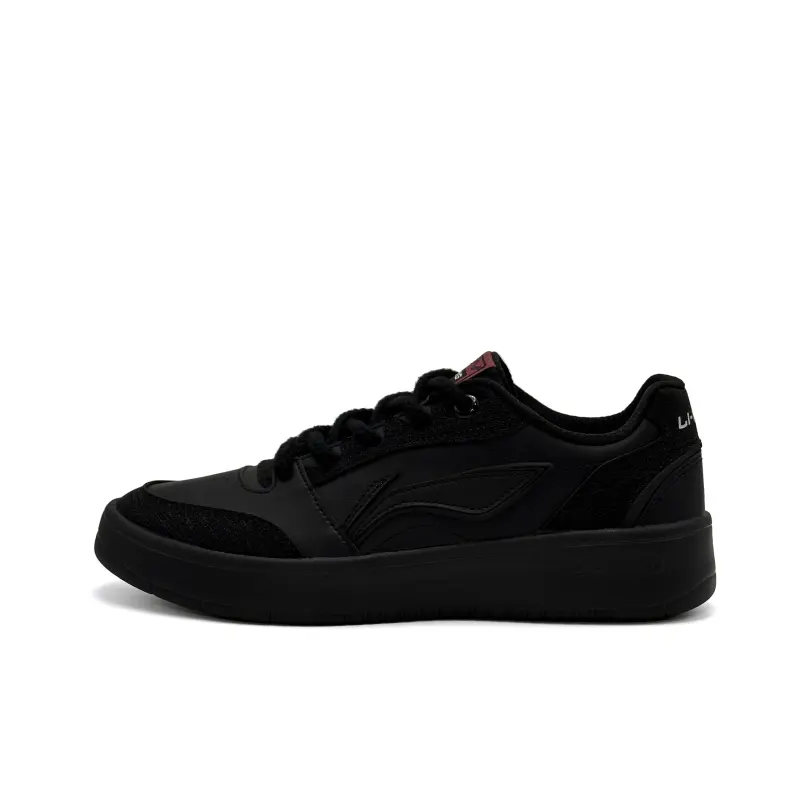 Li Ning Sycee V3 Slip Resistant, Abrasion Resistant, Height Increasing Low top Skateboard Shoes Men's Black