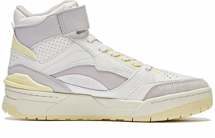 Li Ning Synthetic Leather Cushioning, Slip Resistant, Abrasion Resistant, Coverage, Lightweight High top