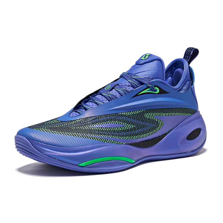 Erke Humble 2.0 Cushioning Slip Resistant Anti Rollover Low top Basketball Shoes Men’s Peacock Colorway
