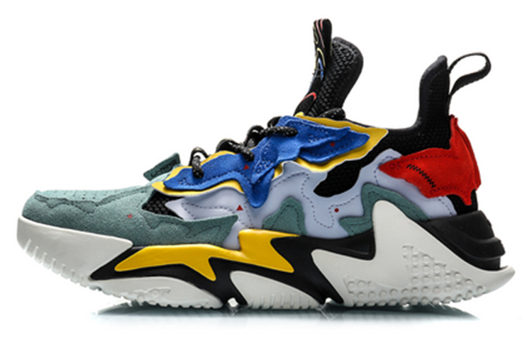 Li Ning Qianhangce Slip Resistant Coverage Slip Resistant Coverage Low top Vintage Basketball Shoes Men’s