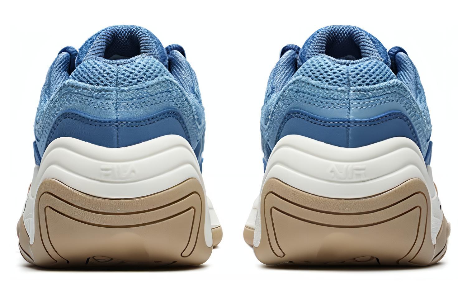FILA FUSION HERITAGE BASKETBALL Synthetic Leather Low top Vintage Basketball Shoes Women’s Blue