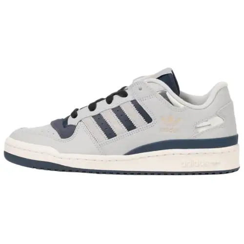 Adidas Originals FORUM CL Leather Abrasion Resistant Low top Skateboard Shoes Unisex Gray