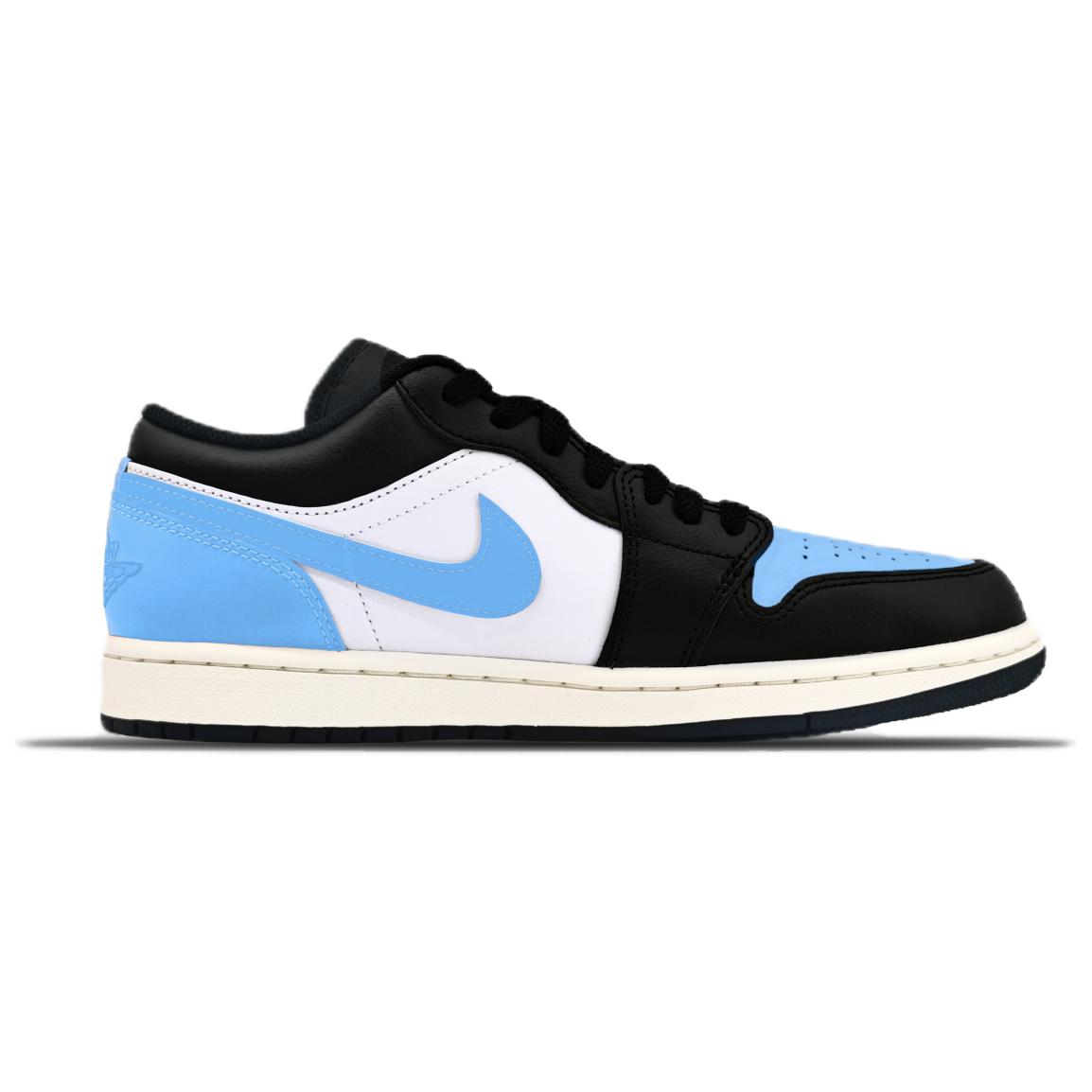 Jordan Air Jordan 1 Abrasion Resistant Low top Vintage Basketball Shoes Unisex Blue Black