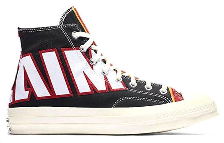 Кеды Converse Chuck 70 Hi Miami Heat (черно-красно-белые) — фото 2