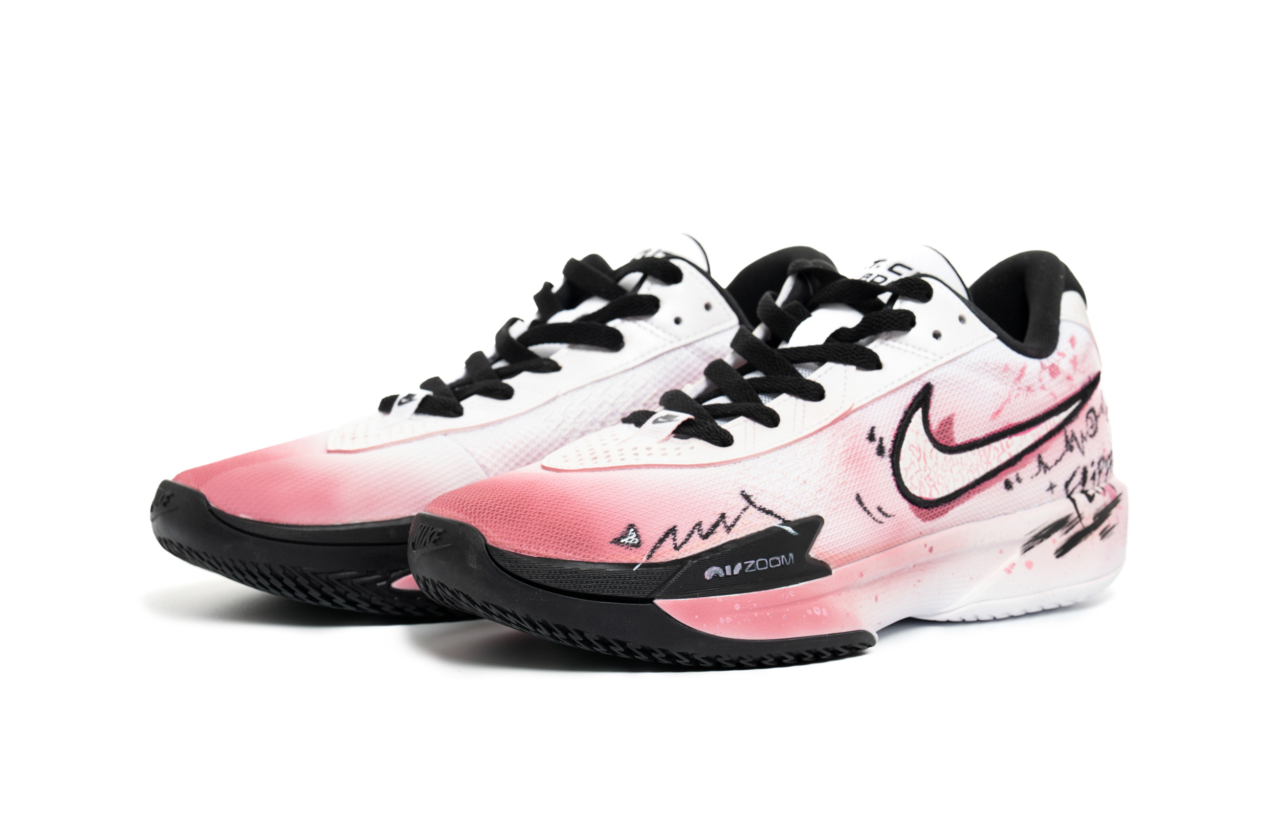 Nike Air Zoom G.T. Cut Academy Love Announcement Abrasion Resistant Breathable Low top Basketball Shoes Unisex