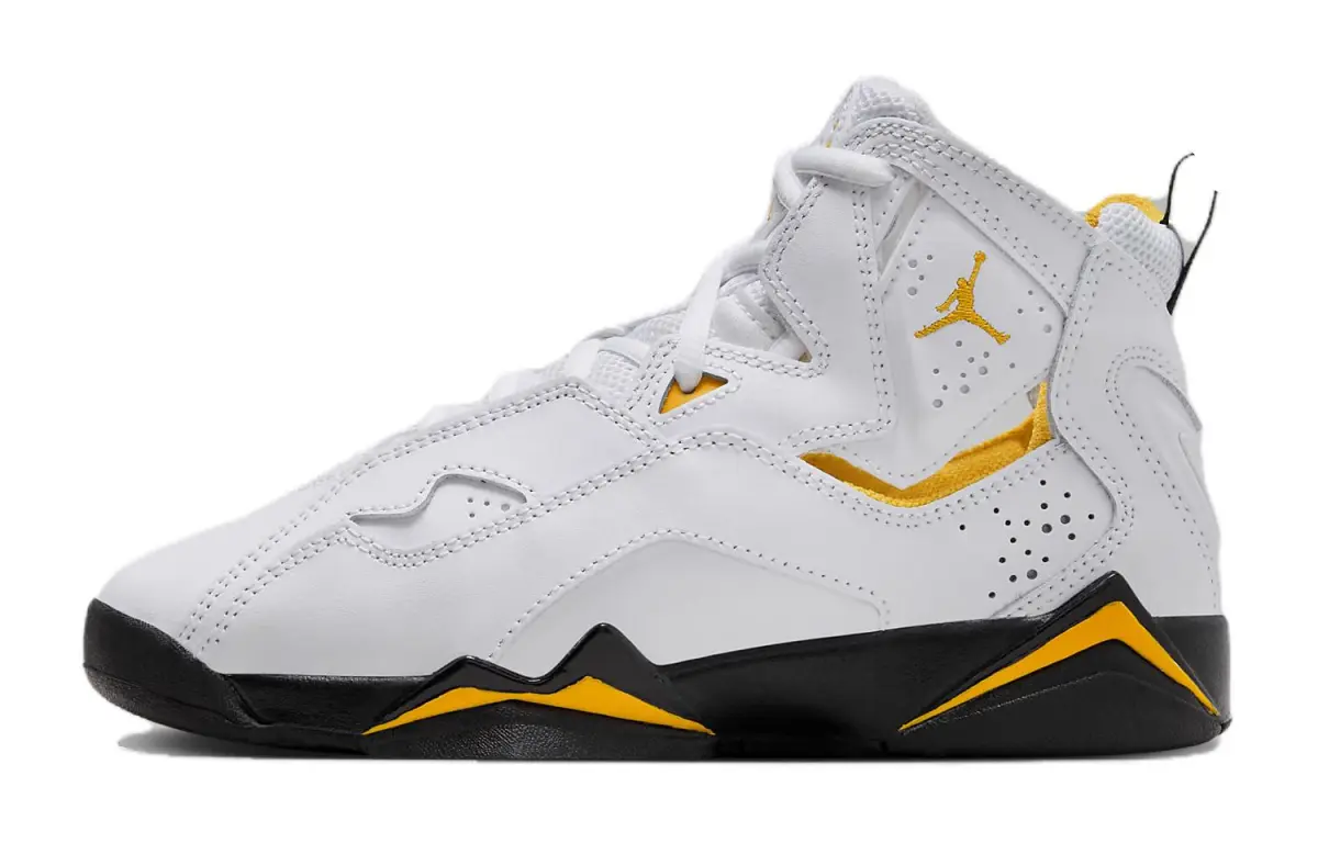 Air Jordan True Flight 'White Yellow Ochre' Gs