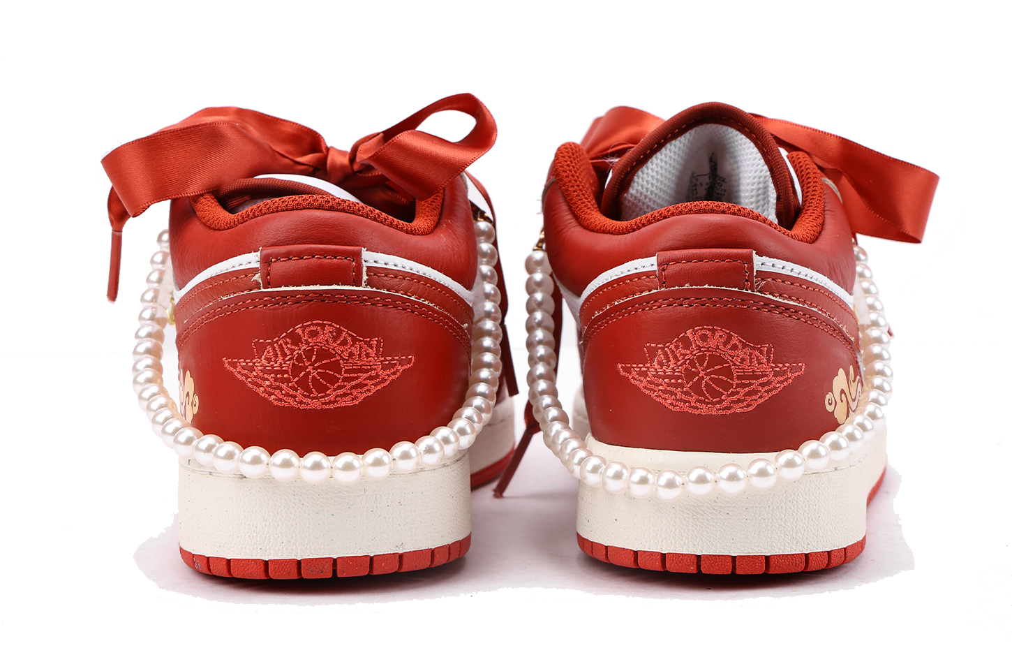 Jordan Air Jordan 1 Slip Resistant Abrasion Resistant Low top Vintage Basketball Shoes Men’s True Red