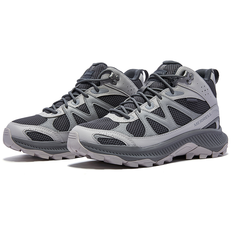 MERRELL TEMPO EXP MID WP Slip Resistant, Abrasion Resistant, Breathable Mid top Mountaineering Hiking Shoes Men’s