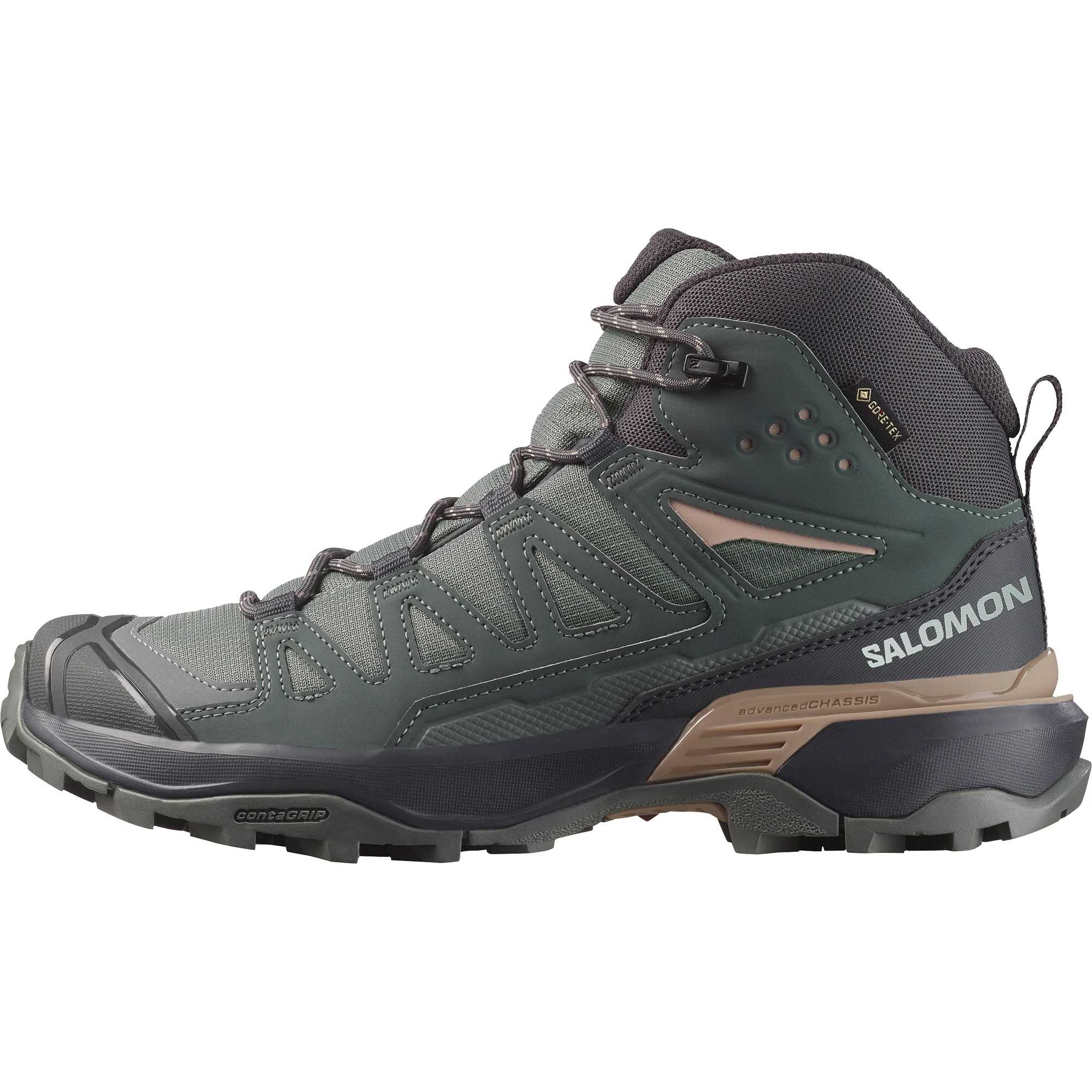 SALOMON X ULTRA 360 Fabric Cushioning Waterproof And Breathable Coverage Support Mid top Hiking Shoes Women’s