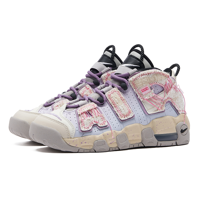 Nike Air More Uptempo Panda Mischief, Weaving Dreams, Star Dreams Casual Slip Resistant Abrasion Resistant Mid top