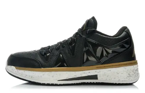 LiNing Li Ning WOW 2 Wade's Way Hidden Gold Low-top Basketball Shoes Men's and Women's Same Style Black Gold