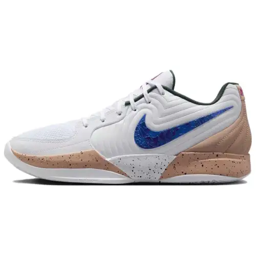 Nike Ja 2 Morant II In The Woods, soft and comfortable, non-slip and wear-resistant, low-top basketball shoes, men's white, foreign version