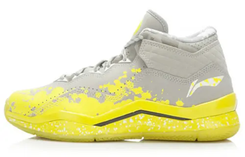 LiNing WOW 3 Wade's Way 3 Lemon Drops Mid Basketball Shoes Men's Gray Yellow
