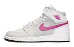 JORDAN 1 Retro High Grey Mist Fuchsia Flash GS
