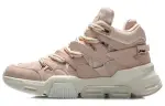 Li Ning Slip Resistant Abrasion Resistant Mid top Vintage Basketball Shoes Women's Rose Pink